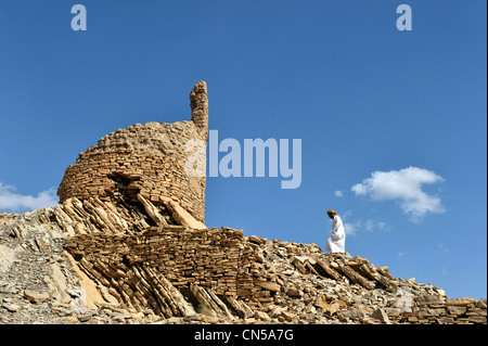 Sultanat d'Oman, Al Dakhiliyah, région des monts Hajar Occidental, Birkat Al Mawz Banque D'Images