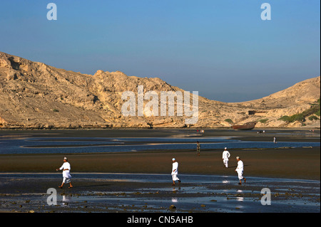 Sultanat d'Oman, Al Batinah Région, Al Sawadi, la plage Banque D'Images