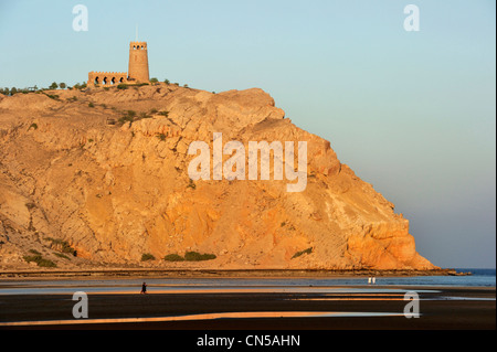 Sultanat d'Oman, Al Batinah Région, Al Sawadi, la plage Banque D'Images