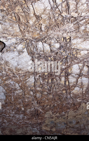 À l'intérieur de la grotte, Wind Cave National Park, Black Hills, Dakota du Sud. Banque D'Images