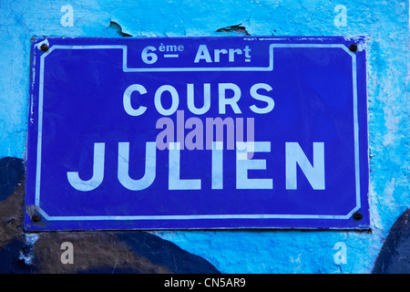 France, Bouches du Rhône, Marseille, 6ème arrondissement, quartier de La Plaine, Cours Julien Banque D'Images