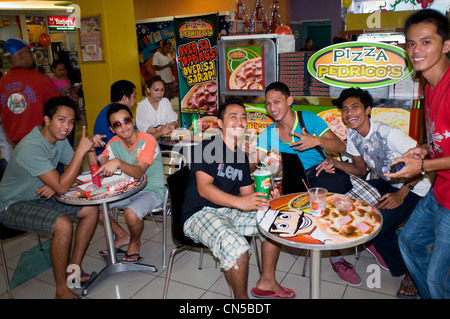 Coin des jeunes dans elizabeth mall, Cebu City, Philippines Banque D'Images