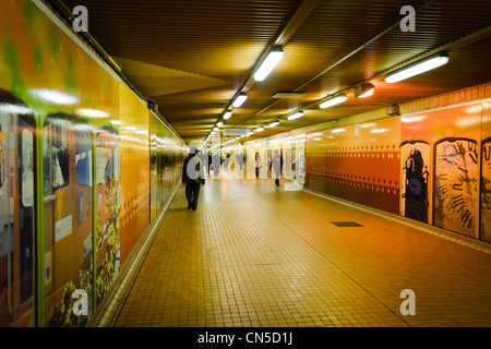 Un passage d'un tunnel de la gare de la ville à Sydney Banque D'Images