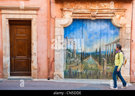 La France, Vaucluse, Roussillon, Parc Naturel Régional du Luberon (Parc Naturel Régional du Luberon), intitulée Les Plus Beaux Banque D'Images