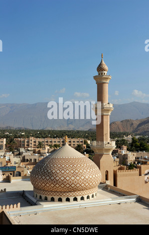 Sultanat d'Oman, Al Dakhiliyah, région des monts Hajar Occidental, Nizwa, mosquée Banque D'Images