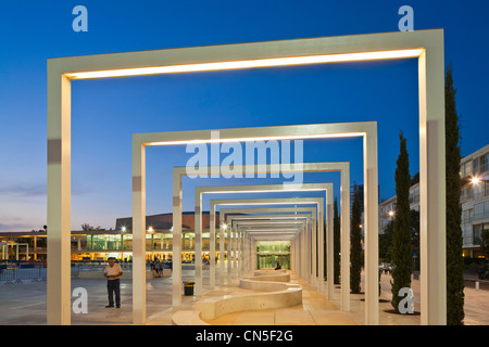 Israël, Tel Aviv, Tel Aviv Habimah Square (Carré), la culture du Square rénové par l'architecte Dani Karavan et dans le Banque D'Images