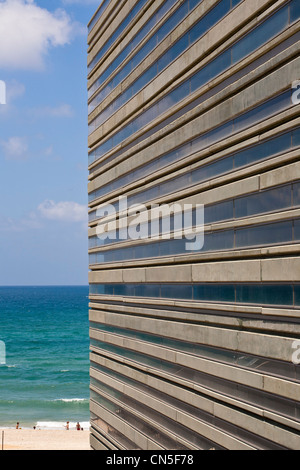 Israël, Tel Aviv, Jaffa, Maison Peres pour la paix par l'architecte Massimiliano Fuksas en 2009 hosting Centre Peres pour la paix, ONG Banque D'Images