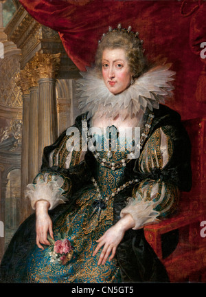 Anne d'Autriche (Autriche) 1601-1666 reine de France Louis XIII, mariée et mère de Louis XIV France French Peter Paul Rubens 1577-1640 Belgique flamande Banque D'Images