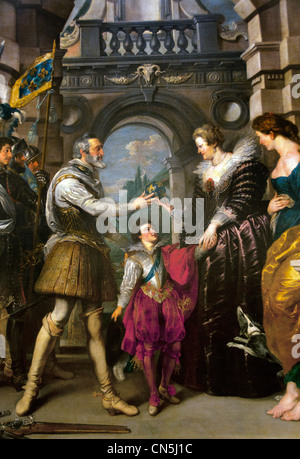 L'envoi de la Régence - la reine Marie de Médicis le roi Henry IV et Louis XIII, Marie de Médicis (1622-1624) Cycle de Peter Paul Rubens.France. Banque D'Images