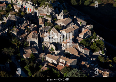 France, Bouches du Rhône, le Massif des Alpilles, Parc naturel régional des Alpilles, Les Baux de Provence, étiqueté Les Plus Beaux Banque D'Images