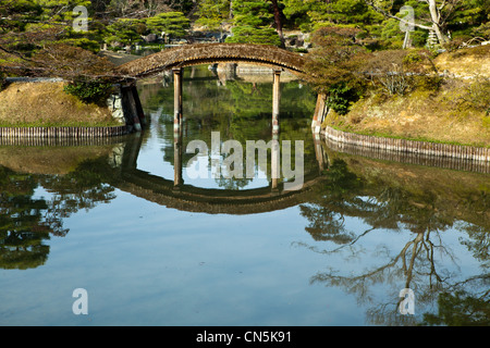 Villa Katsura est l'un des plus importants trésors culturels. Ses jardins sont un chef-d'oeuvre de jardinage, Japonais. Banque D'Images