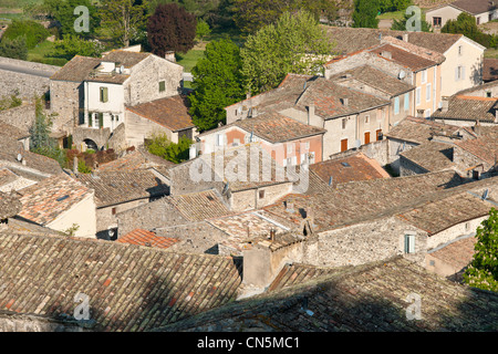 La France, l'Ardèche, la cité médiévale de Vogue, intitulée Les Plus Beaux Villages de France (Les Plus Beaux Villages de France) Banque D'Images