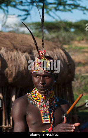 Kenya, Laikipia, Loisaba Wilderness Conservancy, tribu Samburu Banque D'Images