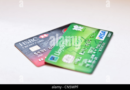 Deux cartes bancaires Banque D'Images