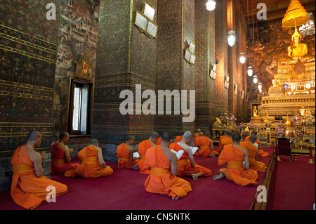 Thaïlande, Bangkok, Ko Ratanakosin district abrite les plus beaux sites de Bangkok, Wat Pho est le plus ancien et le plus grand des temples Banque D'Images