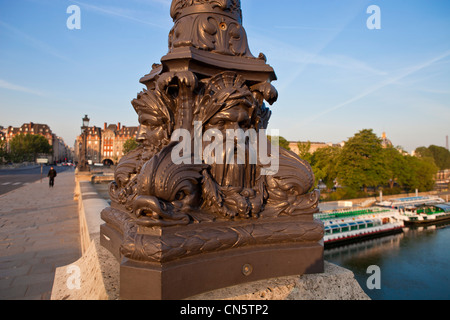 France, Paris, quais de Seine classés au Patrimoine Mondial par l'UNESCO, le Pont Neuf Banque D'Images