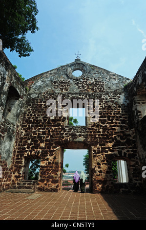 La Malaisie, Malacca, old dutch house et cimetière Banque D'Images