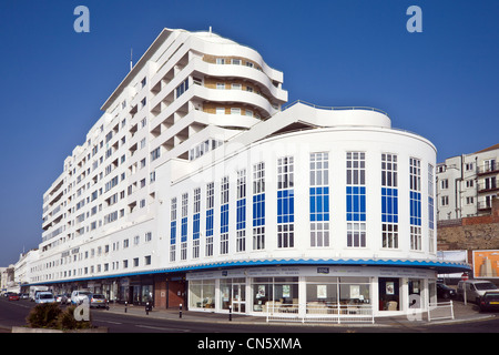 Marine Court, St Leonards On Sea, Hastings, East Sussex, England, UK Banque D'Images