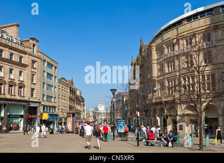 Le centre-ville de Sheffield fargate South Yorkshire angleterre go uk europe Banque D'Images