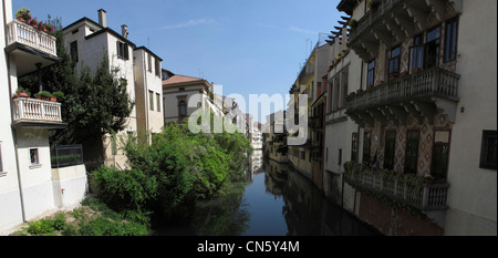 Europe Italie Vénétie Padoue Padoue canal Banque D'Images