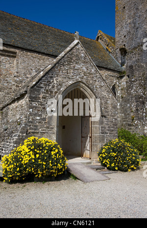 France, Manche, Cotentin, Portbail, église Notre-Dame Banque D'Images