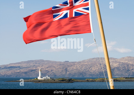 L'étoile rouge à partir d'un bateau en Ecosse Royaume-Uni Banque D'Images