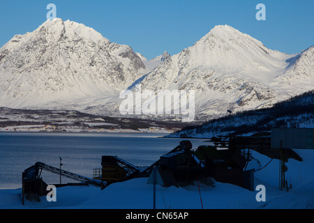 Hiver arctique jovik troms norvège Banque D'Images