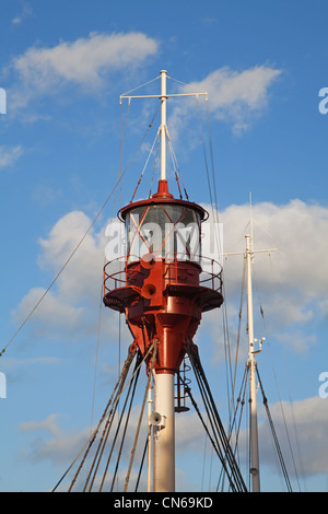 Phare flottant dans le port de Copenhague Banque D'Images