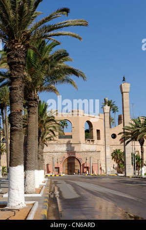 Tripoli. La Libye. Vue sur le château rouge dont les fondations remontent au 7e siècle et a jusqu'à la 20e siècle Banque D'Images