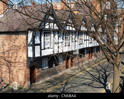 Les neuf maisons sur la rue Park à Chester Cheshire UK Banque D'Images