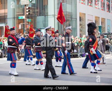 Saint Patrick's Day Parade New York 2012 Banque D'Images