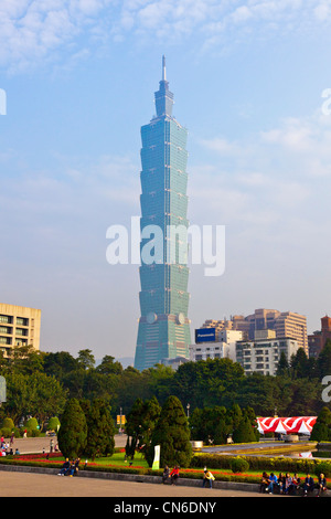 Gratte-ciel Taipei 101 Taipei Taiwan. JMH5720 Banque D'Images