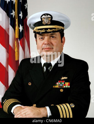 Portrait : US Navy (USN) Le capitaine William T. Vest (couverte) Banque D'Images