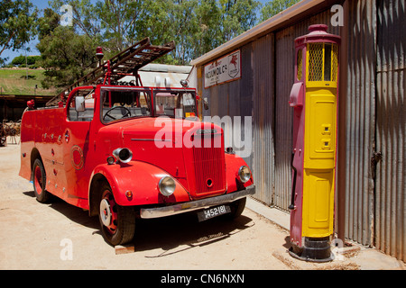 Vintage Fire Engine. Loxton. L'Australie du Sud. Banque D'Images