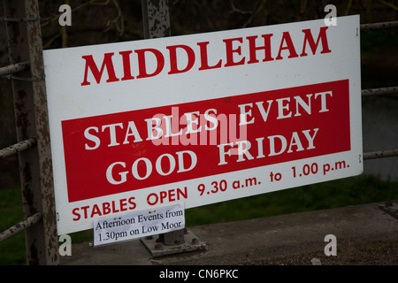 Ouvert de Middleham Équitation jour, Vendredi Saint 2012 le 6 avril à Leyburn, North Yorkshire, UK Banque D'Images