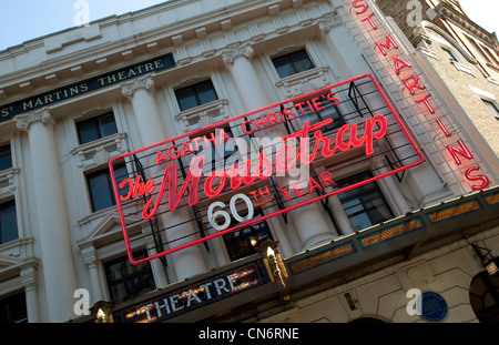 60e anniversaire de The Mousetrap au St Martin's Theatre, Londres Banque D'Images