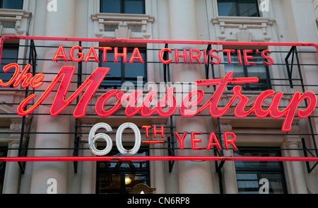 60e anniversaire de The Mousetrap au St Martin's Theatre, Londres Banque D'Images