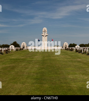 Cimetière militaire de Villers-Bretonneux France commémorant les Australiens tués à la Grande Guerre Banque D'Images