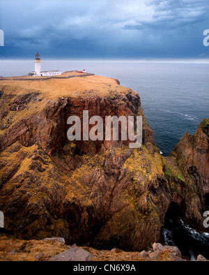 Photo de phare sur le Cap Wrath, North Highlands, Ecosse, Royaume-Uni Banque D'Images