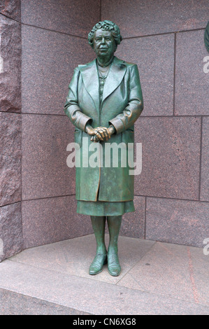 Statue d'Eleanor Roosevelt à RAD Memorial à Washington DC Banque D'Images