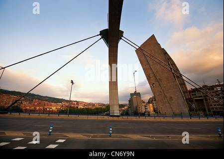 Pont de la salve de Bilbao, Pays basque, Espagne Banque D'Images