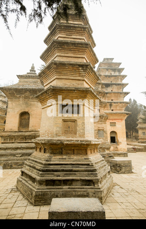 La pagode du temple de Shaolin à la forêt Banque D'Images