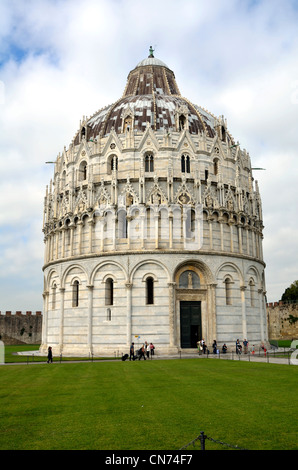 Baptistère Saint-Jean-Baptiste, Pise, Toscane, Italie Banque D'Images