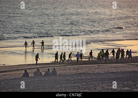 Am Strand arabischen Meer, südlicher Oman, bei Salalah Banque D'Images