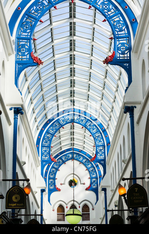 Toit de Thornton's Arcade, Briggate, Leeds, West Yorkshire, Angleterre Banque D'Images