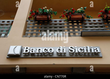 Banco di Sicilia Banque D'Images