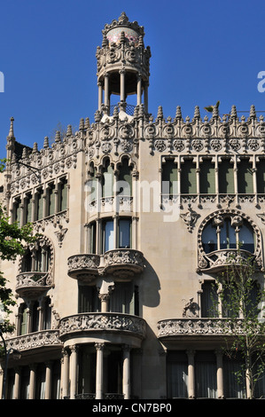 Casa Lleo-Morera - Barcelone Banque D'Images