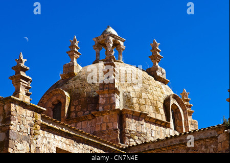 Le Pérou, Puno province, Pukara, la cathédrale Banque D'Images