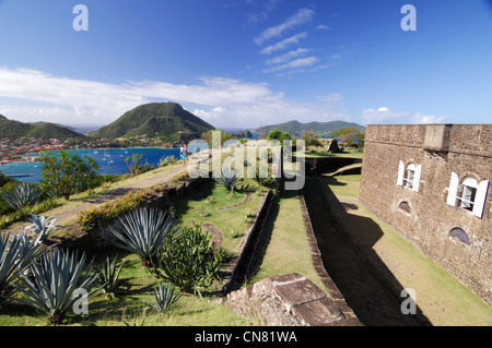 La France, Guadeloupe, Les Saintes, Terre de haut, les fortifications du Fort Napoléon Banque D'Images