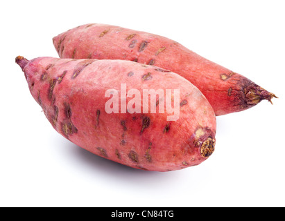Sweet Potato isolé sur fond blanc Banque D'Images